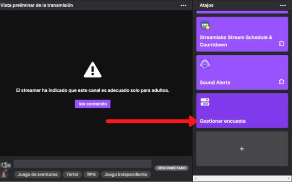 Cómo hacer encuestas en Twitch - 