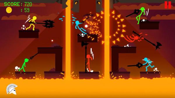 Los 10 mejores juegos multijugador cooperativo para Android - Stick Fight