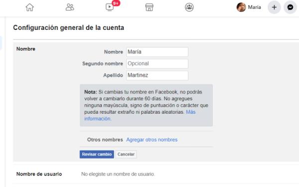 Cómo poner un solo nombre en Facebook - Cómo cambiar mi nombre en Facebook