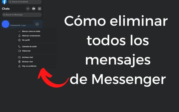 Cómo eliminar todos los mensajes de Facebook Messenger