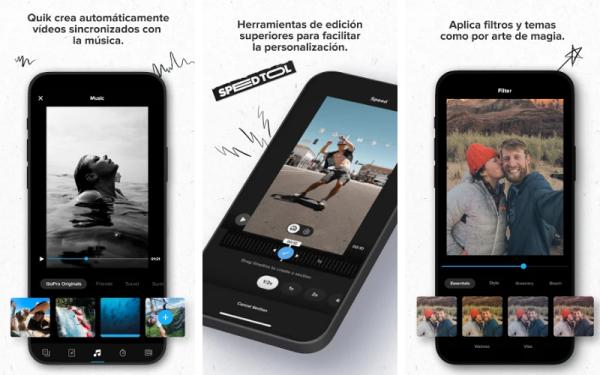 Aplicaciones para editar videos de TikTok - Quik