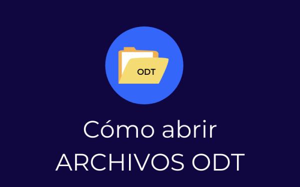 Cómo abrir un archivo ODT